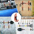 thumbnail image 3 of Riwcyla 4PCS Shovel Holder Mounting Clamp Quick Release Metal Rubber Clamps Multipurpose Auto Wall Mounting Brackets Car Accessories for RV Boat Truck Trailer Roof Rack, 3 of 6