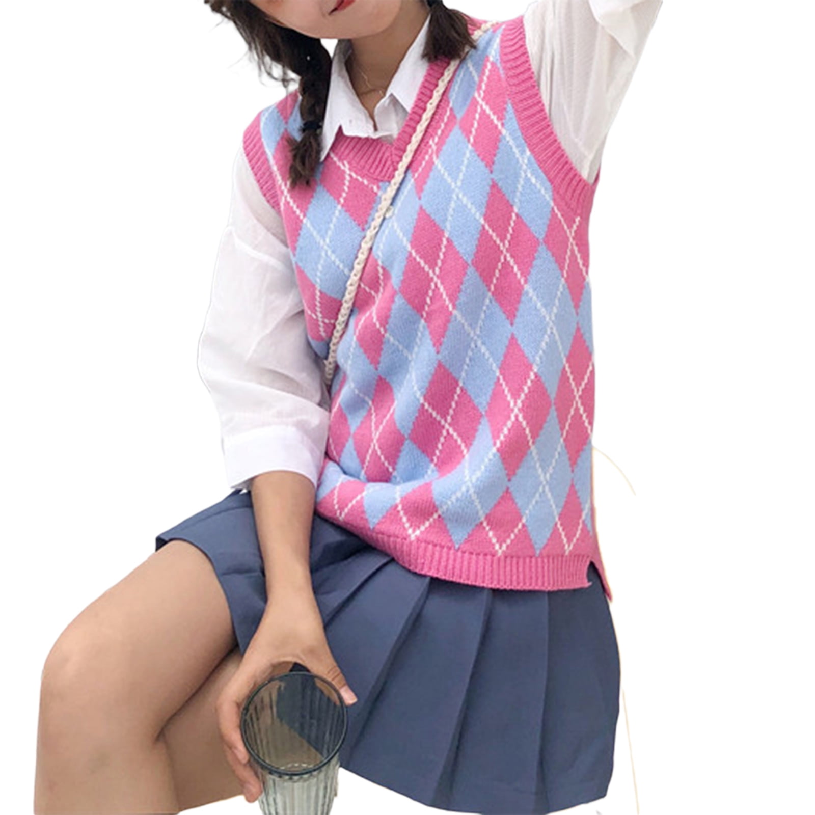 Opperiaya Women?s V Neck Sweater Vest 