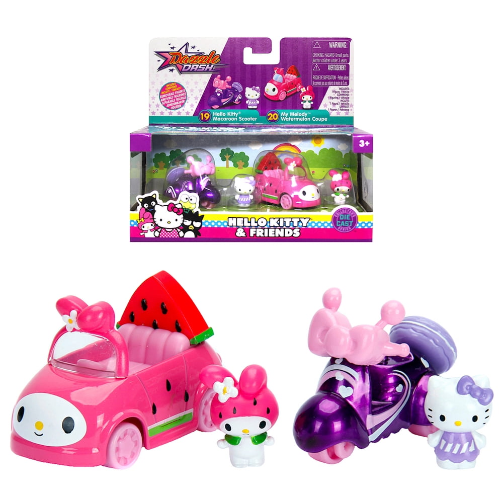 Hello Kitty Macaroon Scooter & My Melody Watermelon Coupe Metals