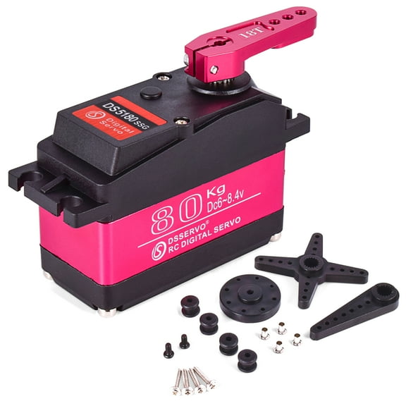 Digital Servo 80kg Metal Gear 180° High Torque Digital Servo Waterproof Replacements for 1/5 RC Car