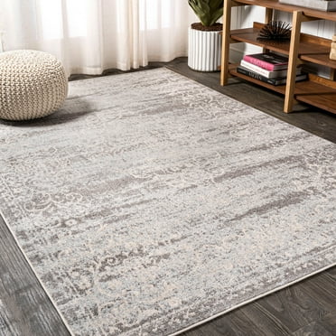 JONATHAN Y MDP206B-4 Minori Filigree Medallion Light Gray/Cream 4 ft. x 6 ft. Area Rug, Vintage Bohemian, Pet Friendly, Stain Resistant, Easy to Clean, for Living Room; Kitchen, Bedroom