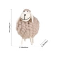 thumbnail image 2 of WEGFTDUOP Easter Festival Supplies Boho Lint Sheep Ornament Handmade Easter Lamb Decor Cute Spring Tabletop Accents Rural Easter Decoration Gift For Spring Home, 2 of 6