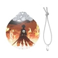 thumbnail image 3 of Attack On Titan Christmas Ornament Glass Round Pendant Christmas Hanging Decor Ornament Holiday Xmas Decorations Christmas Tree Ornaments Silver, 3 of 8