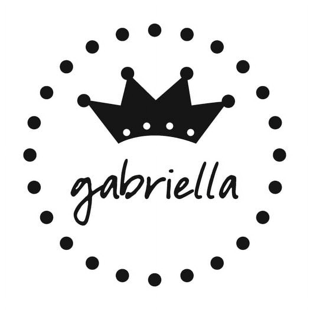 Personalized Round Self-Inking Rubber Stamp - The Princess