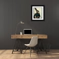 thumbnail image 3 of Fab Funky 26x32 Black Ornate Wood Framed with Double Matting Museum Art Print Titled - Lieutenant Hare, 3 of 4