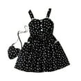 thumbnail image 2 of XEOVHV 4-8 Years Old Valentine's Day Girl's Skirt Set Spring Summer Love Printed Spell Lace Halter With Bag A-line Dress Sweethearts Dress, 2 of 7