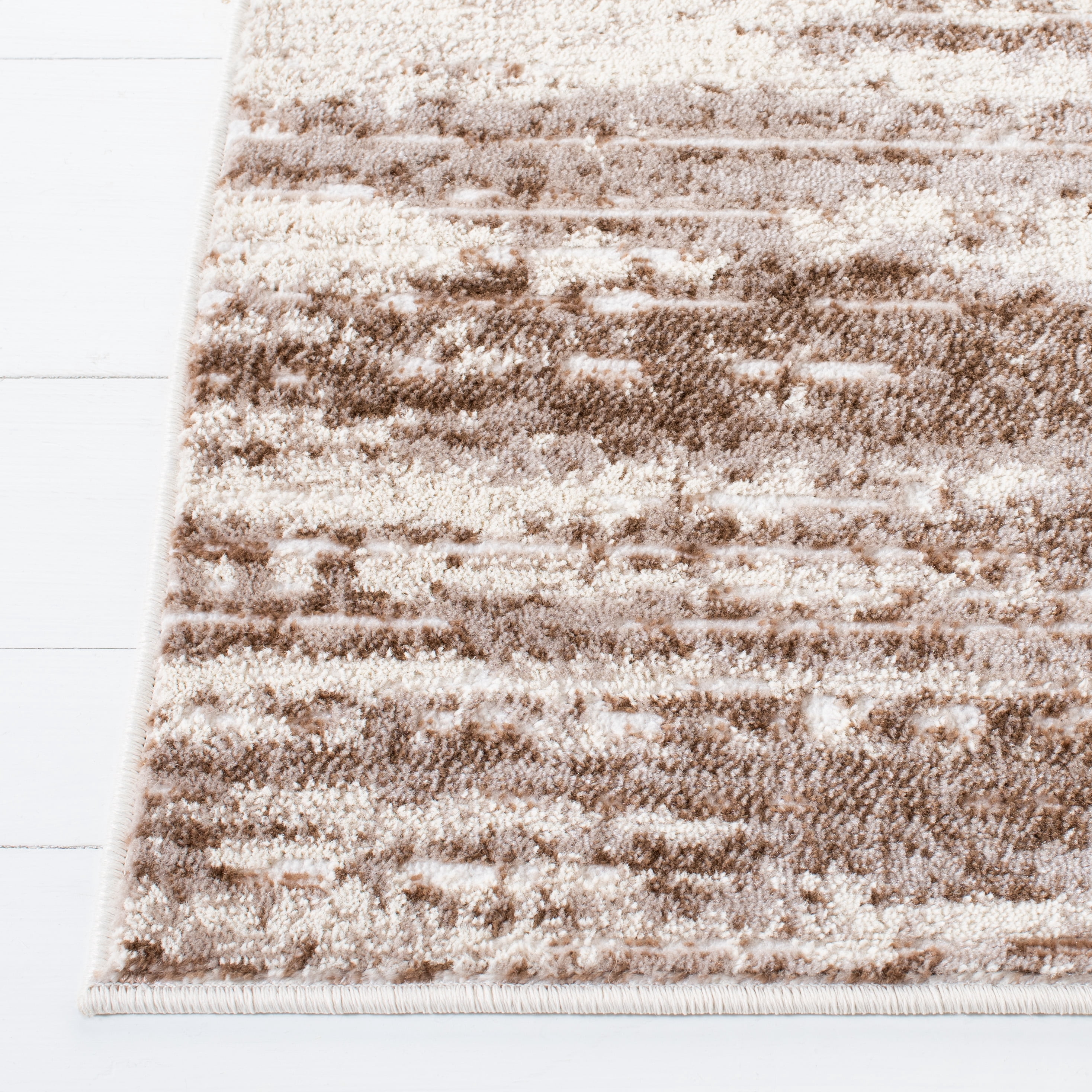 SAFAVIEH Skyler Walter Abstract Area Rug, Brown/Ivory, 8' x 10'