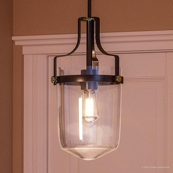 Urban Ambiance Luxury Colonial Hanging Pendant Light Small Size 17 H X 10 W With Coastal Style Elements Urn Design Elegant Estate Bronze Finish