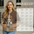 thumbnail image 7 of DISNIMO Dachshund Dog Paw Printed Jackets for Women Long Sleeve Sweatshirts Zipper Outwear Fall Winter Clothes, L, 7 of 7