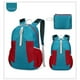 thumbnail image 1 of Mochila plegable (1 unidad), mochila impermeable de 32 x 43 x 16 cm, mochila de viaje de nailon para senderismo y desplazamientos al aire libre, ligera y portátil (azul claro)., 1 of 9