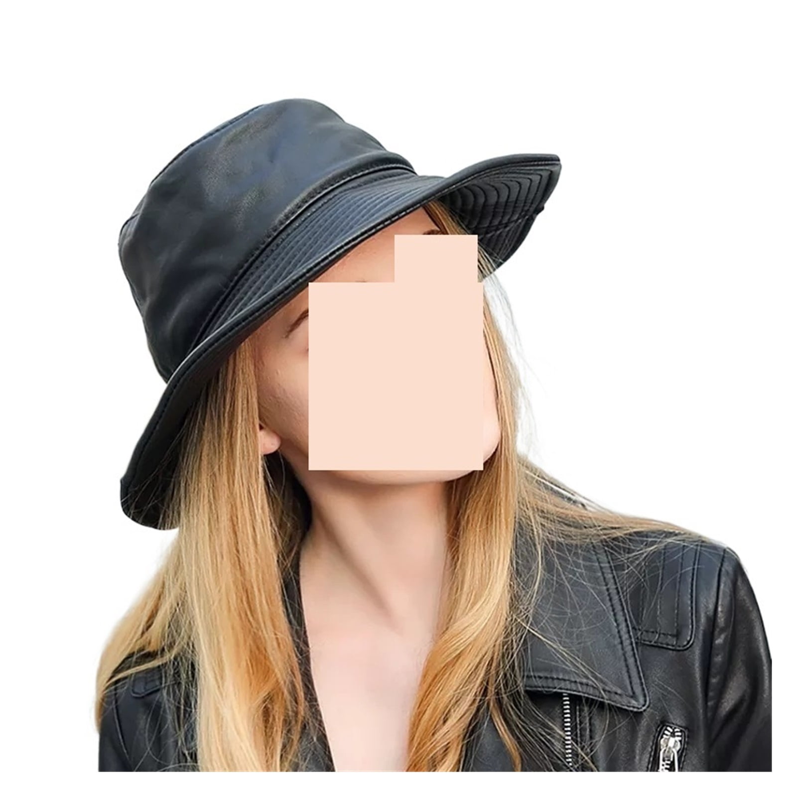 Japanese Unisex Genuine Leather Bucket Hats Men Fisherman Caps Easy Carry Street Bonnet ,Unique Design