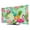 Pink Green, variant on TV Cover Indoor, Pink Flamingo Stretch TV Dust Cover Television Screen Protector, Summer Green Monstera Leaf Botanical Elastic Polyester Display Covers, Monitor Slipcover for LED LCD TVs 50 Inch