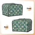 thumbnail image 2 of KLL Lemon and Leaves Print 4 Slice Toaster Dust Covers Kitchen Small Appliance Cover with 2 Pockets,Can hold Jam Spreader Knife & Toaster Tongs (12.4 x 10.6 x 8.2), 2 of 6