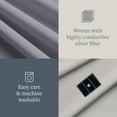 thumbnail image 2 of GroundLuxe Fitted Twin XL Sheet in Light Gray, 2 of 11