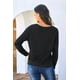 thumbnail image 1 of ABPHQTO Sudadera de mujer en mezcla de algodón de rizo francés negro, 1 of 5