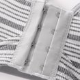 thumbnail image 4 of Xdegoge Sports Bra for Women High Impact Support Wirefree Workout Crop Top with Classic Striped Pattern Front Hook and Eye Closure Moisture-Wicking Activewear for Yoga Running Gym, 4 of 7