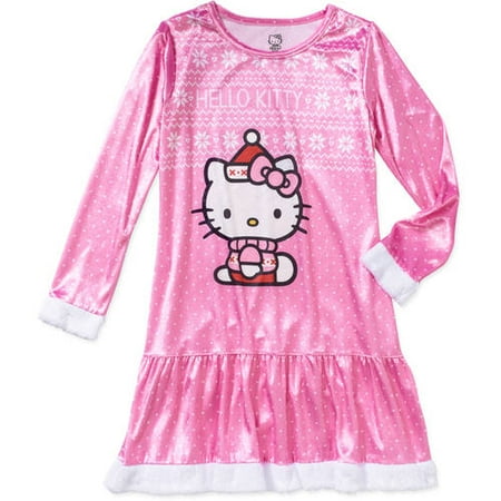 Hello Kitty Nightgown - Hello Kitty Santa Kitty Christmas Magic Nightgown