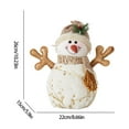thumbnail image 2 of Nuevo producto navideño, gorro largo de tela estampada de vellón, gorro redondo, muñeco de nieve, decoración para fiesta navideña, liquidación., 2 of 6