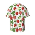 thumbnail image 7 of Kdxio Men's Hawaiian Shirt for Men Short Sleeve Shirt Strawberry Summer Casual Holiday Beach Button Down T-Shirts, 7 of 7