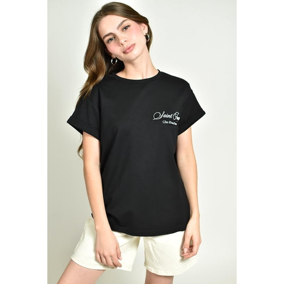 Playera St. Tropez Roman Fashion /Juvenil, 5126 (Negro) negro G
