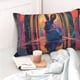 thumbnail image 4 of Fotbe Neon Rabbit In Archway Funda de Almohada Decorativa Estilo Occidental, Lujo en Algodón, Fundas para Almohadas King, Cojín Estampado para Decoración del Hogar-16"x24", 4 of 6