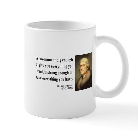 CafePress - Thomas Jefferson 1 Mug - 11 oz Ceramic Mug - Novelty Coffee Tea Cup