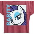 thumbnail image 3 of My Little Pony - Character Block Rarity - Women's Short Sleeve Graphic T-Shirt, 3 of 5