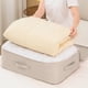 thumbnail image 1 of Bolsa De Tela Para Guardar Edredones, Gran Capacidad, Diseo Porttil, Para Guardar Edredones De Viaje Y Proteger La Ropa De Cama En Casa, Paquete De 1, Beige, UKHBMC, 1 of 8