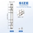 thumbnail image 2 of Uxcell A6 6 Hole Ring Binder Mechanisms, 2 Set 0.8" O Ring Replacement Binder Planner Loose Leaf Binding Spines with Switches for Organizers DIY Fill Paper Storage Folder, 30mm Silver, 2 of 7