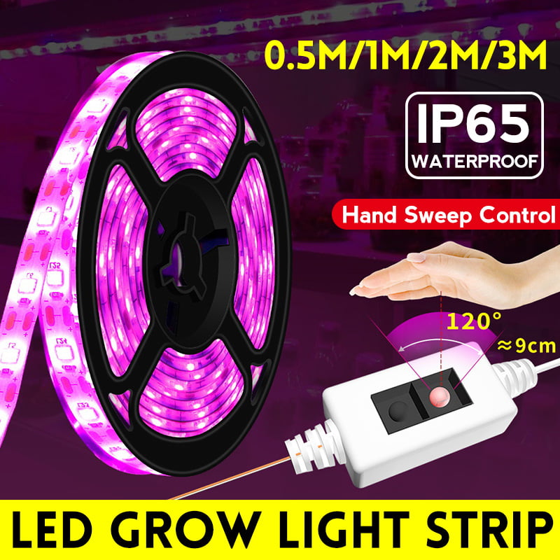 Plant Grow light USB LED strip 3528 Full Spectrum Touch Hand sweep mode 5V 