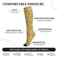 thumbnail image 5 of Compression Socks for Women and Men - Glitter Gold Compression Socks Circulation for Workout, 5 of 8