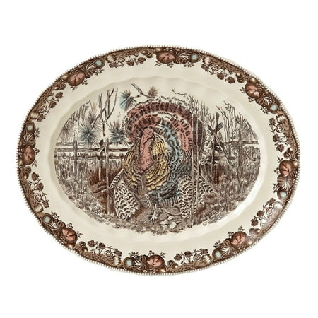 Johnson Brothers His Majesty Oval Platter, 15.5-inch, Multicolored. by Johnson Brothers