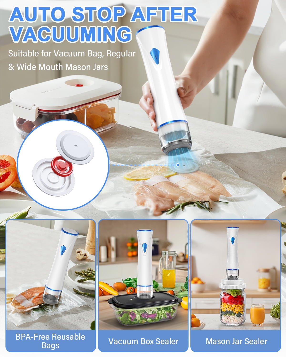 Handheld Vacuum Sealer for Food Vacuum Sealer Machine