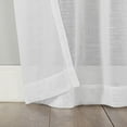 thumbnail image 2 of Archaeo Slub Textured Linen Blend Black Grommet Top Curtain, 52"x84", White, 2 of 8