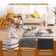 thumbnail image 4 of Cama para Perro Mediano, Camas para Perros Grande, Cama Ortopedica para Perros con Esponja, 100 x 60 x 16 CM, Funda Extraíble, para Perros Medianos y Grandes. (Gris), 4 of 7