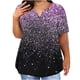 thumbnail image 1 of Plus Size Mujeres Blusas Cuello en V Casual Suelto Verano Blusa de Manga Corta para el Uso Diario Y Casual, 1 of 5