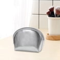 thumbnail image 6 of Cosmetic Bag Purse PU Leather Portable Small Makeup Bag for Gift Women Girls Half Moon, 6 of 8