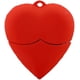 thumbnail image 1 of Memoria USB en forma de corazón roja de silicona con memoria USB 2,0 de 8gb, 1 of 4