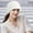 White, variant on Womens Winter Warm Knit Hat Snow Ski Caps with Visor Beanie Hats Thick Warm Knitted Chunky Soft Slouchy Cap with Brim Warm Hats for Women Visor Hat Beanies for Cold Weather Black One Size
