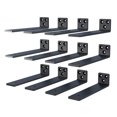 thumbnail image 1 of Soportes flotantes para estantes NEODROP de 10 cm, resistentes, paquete de 12, 1 of 7