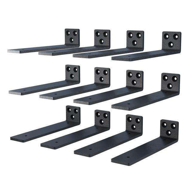 Soportes flotantes para estantes NEODROP de 10 cm, resistentes, paquete de 12