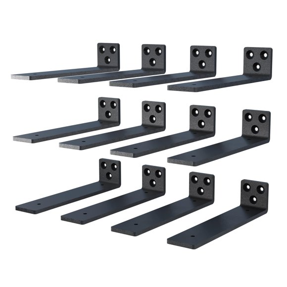Soportes flotantes para estantes NEODROP de 10 cm, resistentes, paquete de 12