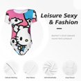 thumbnail image 5 of Lsque Sanrio Women's Crew Neck Short Sleeve Bodysuit Basic T Shirts Tops Onesie Adult Cute Pajama-Small, 5 of 8