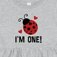 thumbnail image 4 of Inktastic 1st Birthday Ladybug 1 Year Old Girls Baby Dress, 4 of 5
