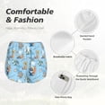 thumbnail image 4 of Balery Cute Animals Surfers Pantalones cortos deportivos para mujer con forro y dos bolsillos, elásticos, para entrenamiento, gimnasio, yoga-Medium, 4 of 7