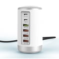 thumbnail image 2 of iPhone 17 Charger USB C Fast Charger Block, 2 Type C Port Each 65W Charger for iPhone 17 16 15 Pro Max Plus, Galaxy S25 S24 S23, iPad, Tablet, Total 165W GaN 6 Port Wall Charging Station Hub Adapter, 2 of 9