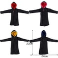 thumbnail image 3 of Kawaii Elf On The Shelf Christmas Accessories Doll Clothes Halloween Black Coat Scarf Glasses Broom Children Birthday Gift, 3 of 4
