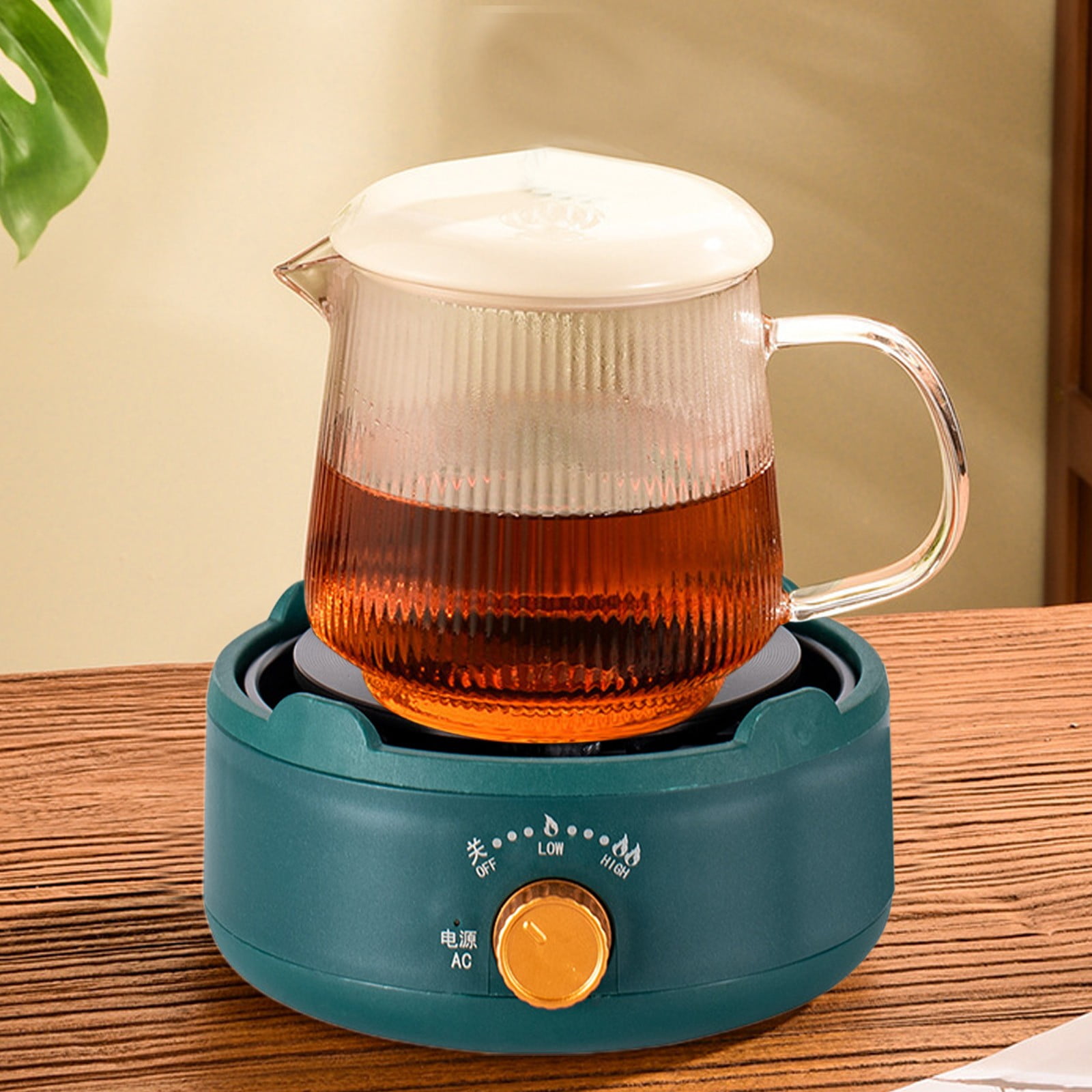 Dvumao Kitchen Accessories, Flower Tea Kettle Stove Multi-function Heat Mini Small Stove Three-stage Knob Explosion-proof Panel, Teens Gifts