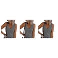 thumbnail image 1 of Minnieouse Camisetas sin mangas de algodón sexis y ajustadas para mujer Be Center Of Attention Womens Vest Top Tank Top Mujer Black Vest Top gris Type1 NO1, 1 of 6