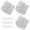 Silver, variant on 3.5 Inch Ball Bearing Door Hinges 3 Pack, Stainless Steel Rounded Door Hinges, 5/8 Radius Silver Stainless Steel Interior Door Hinge, Replacement Door Interior Metal Hardwares